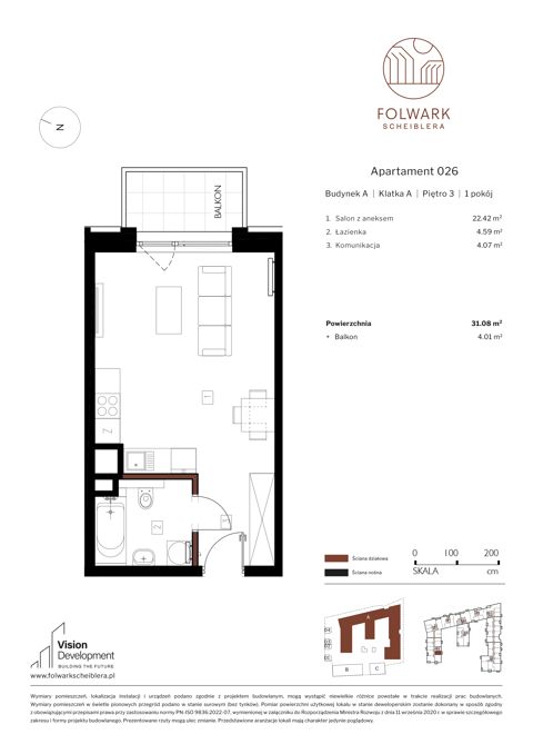 Plan 1 pok. 31m²