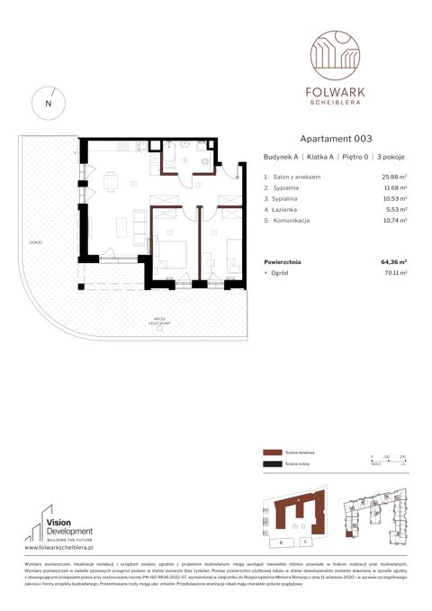 Plan 3 pok. 64m²