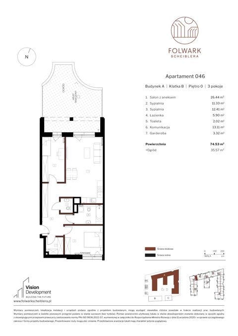 Plan 3 pok. 75m²