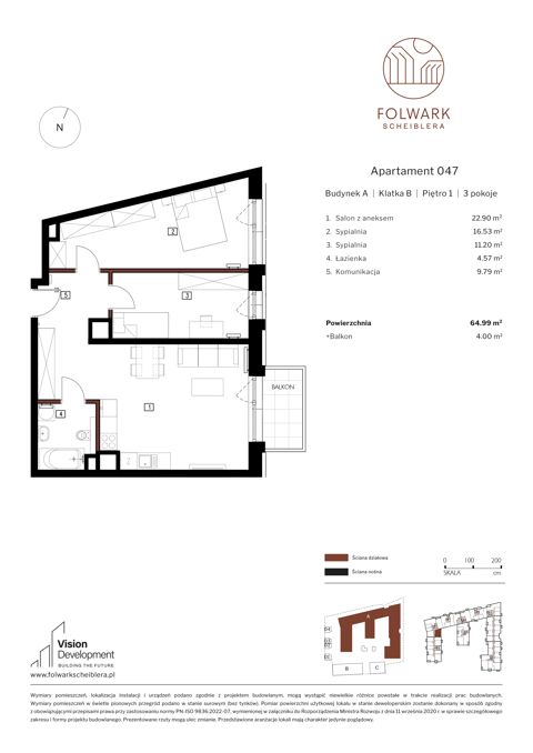 Plan 3 pok. 65m²