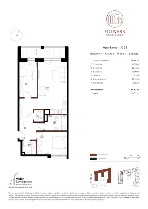 Plan 3 pok. 75m²