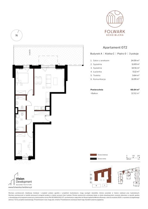 Plan 3 pok. 67m²