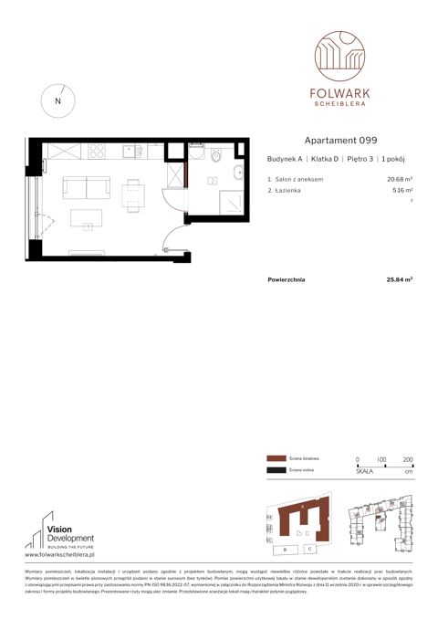 Plan 1 pok. 26m²
