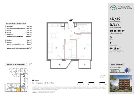 Plan 3 pok. 49m²