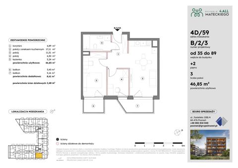 Plan 3 pok. 47m²