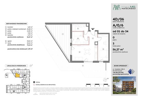 Plan 3 pok. 56m²