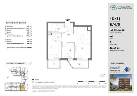 Plan 3 pok. 47m²