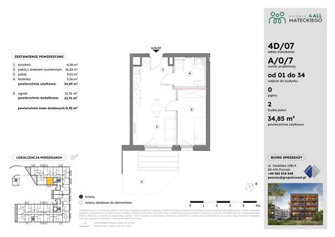 Plan 2 pok. 35m²