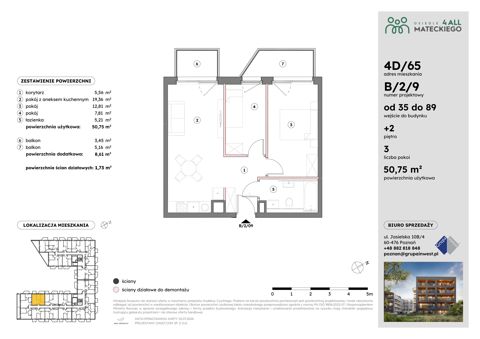 Plan 3 pok. 51m²