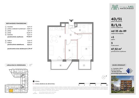 Plan 3 pok. 48m²