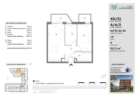 Plan 3 pok. 53m²