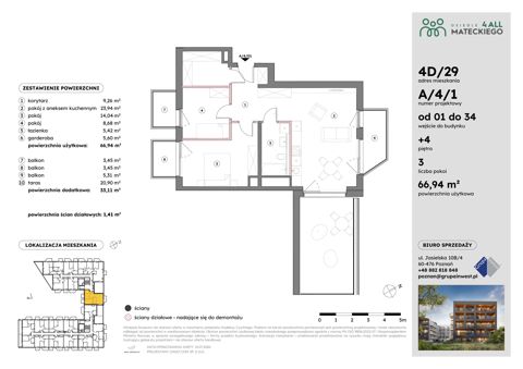 Plan 3 pok. 67m²