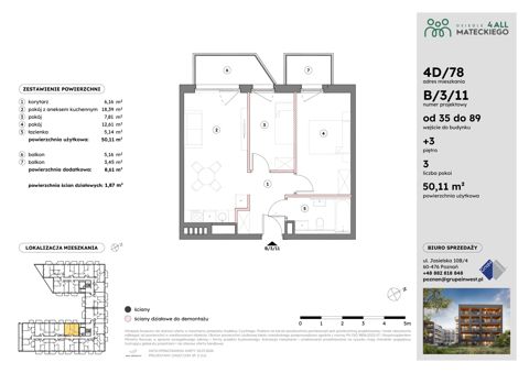 Plan 3 pok. 50m²