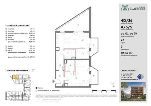 Plan 2 pok. 72m²