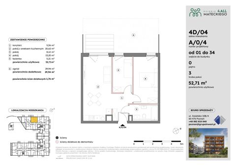 Plan 3 pok. 53m²