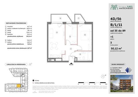 Plan 3 pok. 50m²