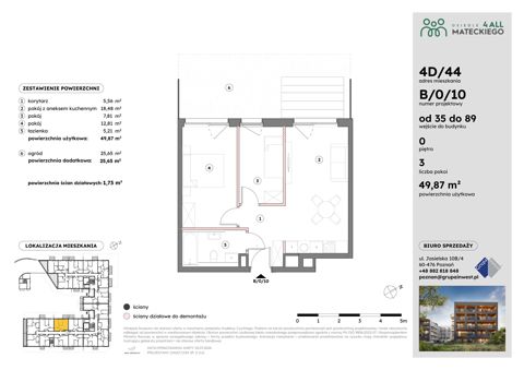Plan 3 pok. 50m²