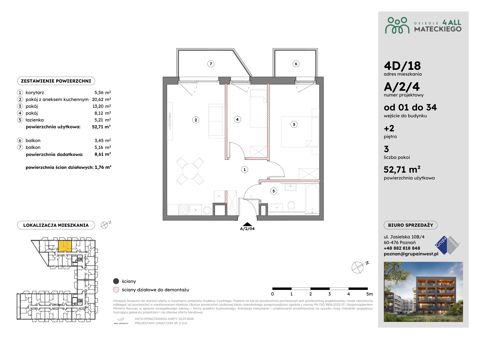 Plan 3 pok. 53m²