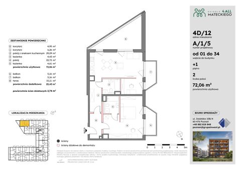 Plan 2 pok. 72m²