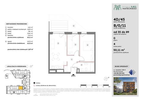 Plan 3 pok. 50m²