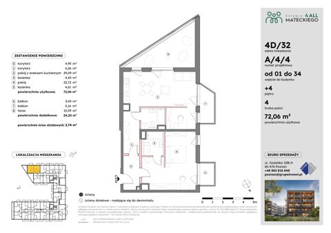Plan 2 pok. 72m²