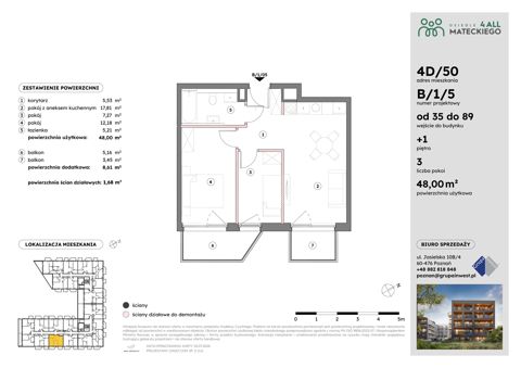 Plan 3 pok. 48m²