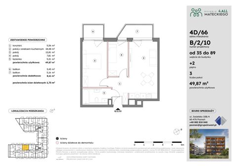 Plan 3 pok. 50m²