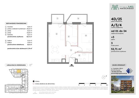 Plan 3 pok. 53m²