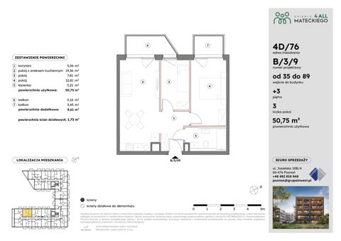 Plan 3 pok. 51m²