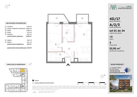 Plan 3 pok. 53m²