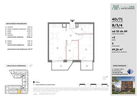Plan 3 pok. 49m²