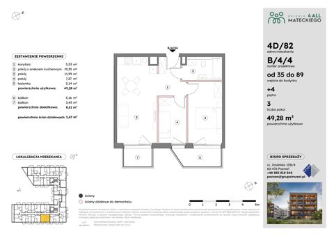 Plan 3 pok. 49m²