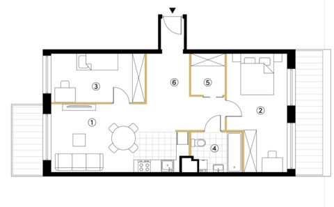 Plan 3 pok. 63m²