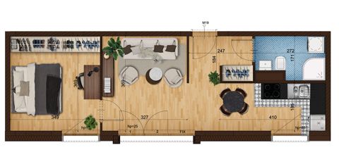 Plan 2 pok. 44m²