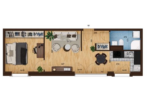 Plan 2 pok. 44m²