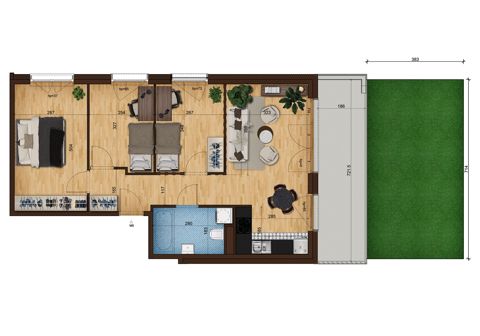 Plan 4 pok. 67m²