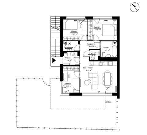Plan 4 pok. 72m²
