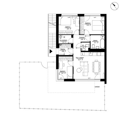 Plan 4 pok. 72m²