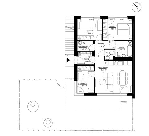 Plan 4 pok. 72m²