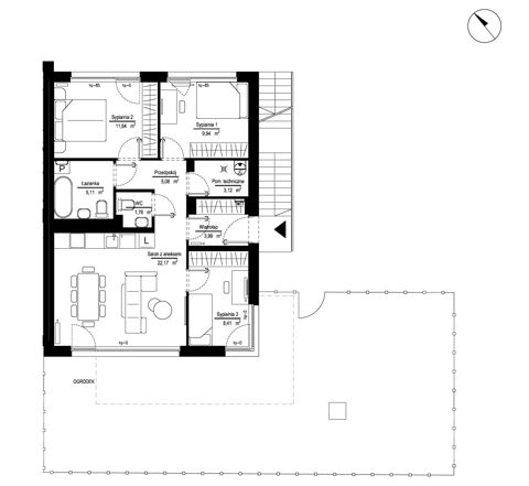 Plan 4 pok. 72m²