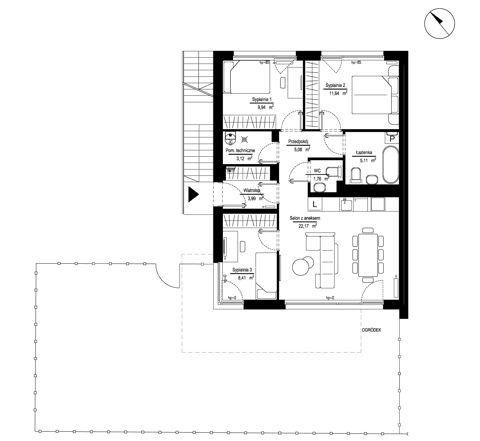 Plan 4 pok. 72m²