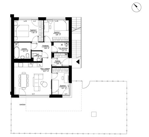 Plan 4 pok. 72m²