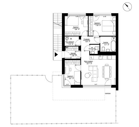Plan 4 pok. 72m²