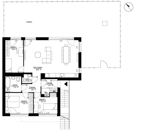 Plan 4 pok. 90m²