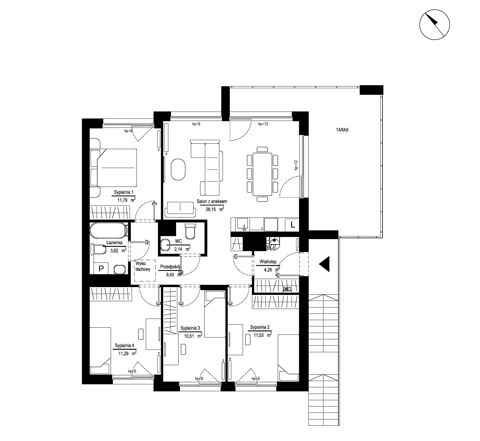 Plan 5 pok. 91m²