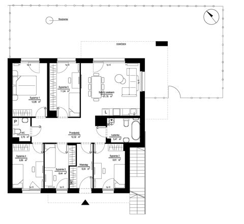 Plan 6 pok. 100m²