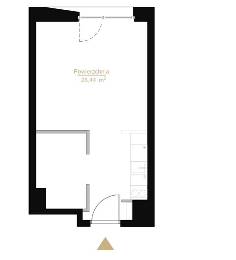 Plan 1 pok. 26m²