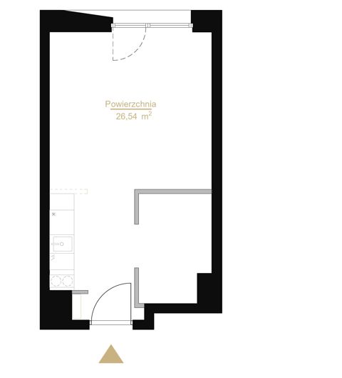 Plan 1 pok. 26m²