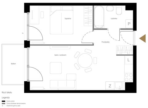 Plan 2 pok. 40m²