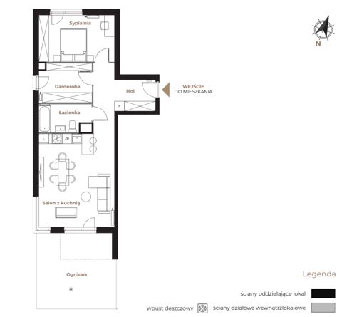 Plan 2 pok. 61m²